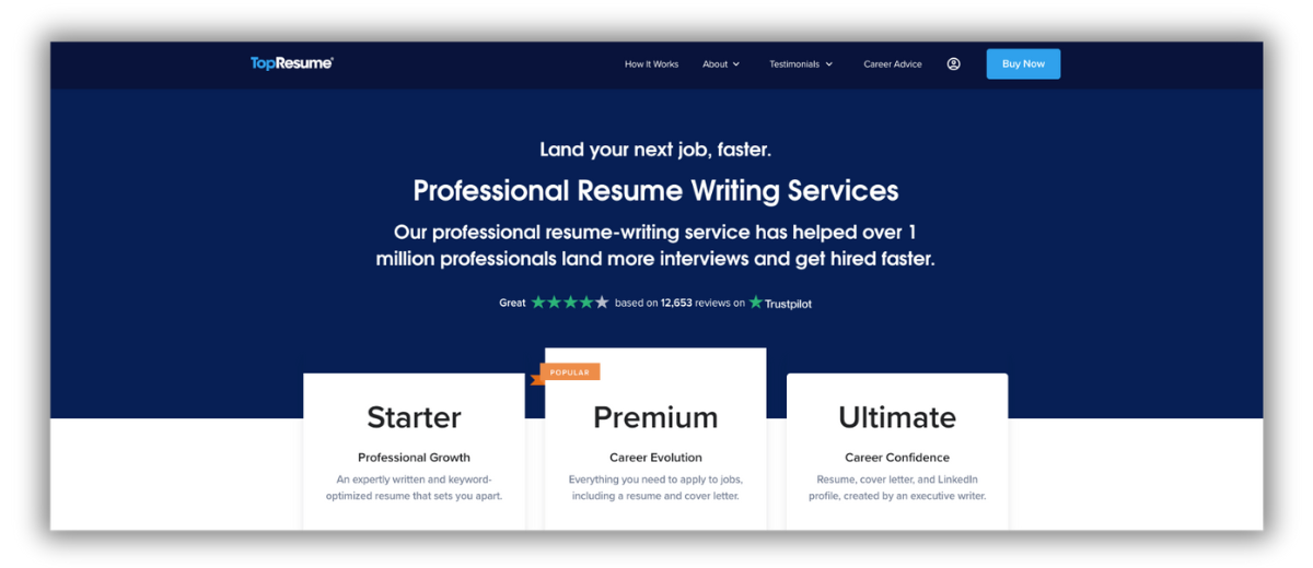 Topresume Resume Writing Services 